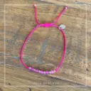 Bracelet cordon rose fluo perlarosa