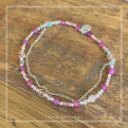 Bracelet Elastique et Chaînette Perlarosa