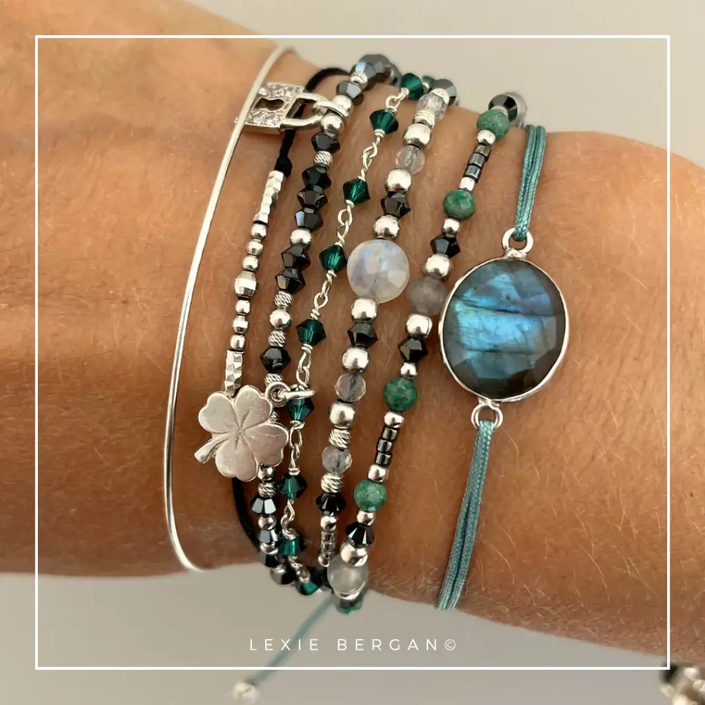 Bracelets composition Emerald
